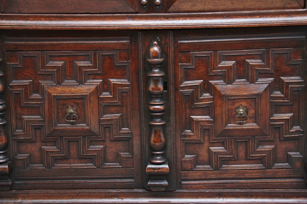 17th Century oak enclosed chest of drawers View XI