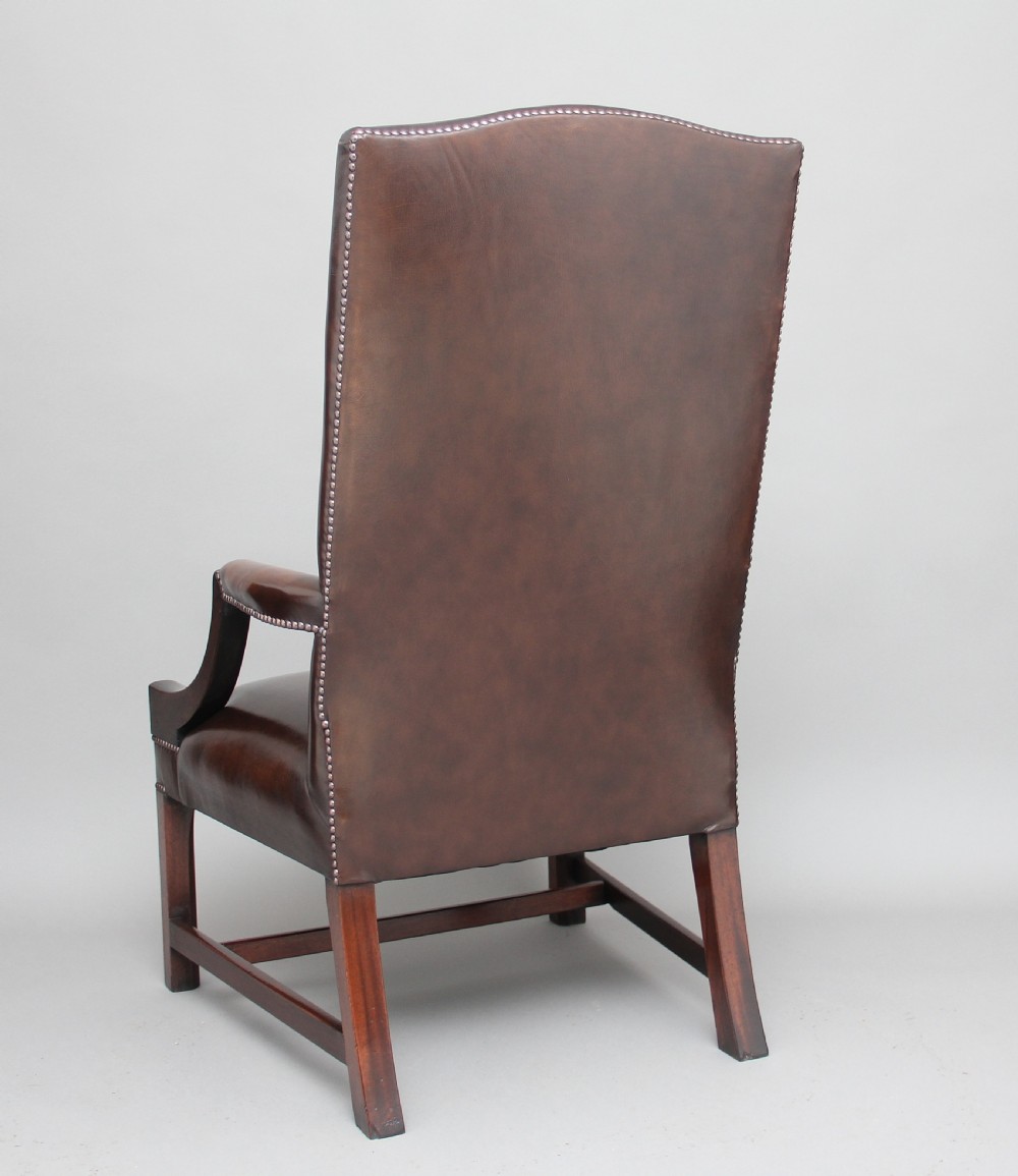 Early 20th Century mahogany library chair View V