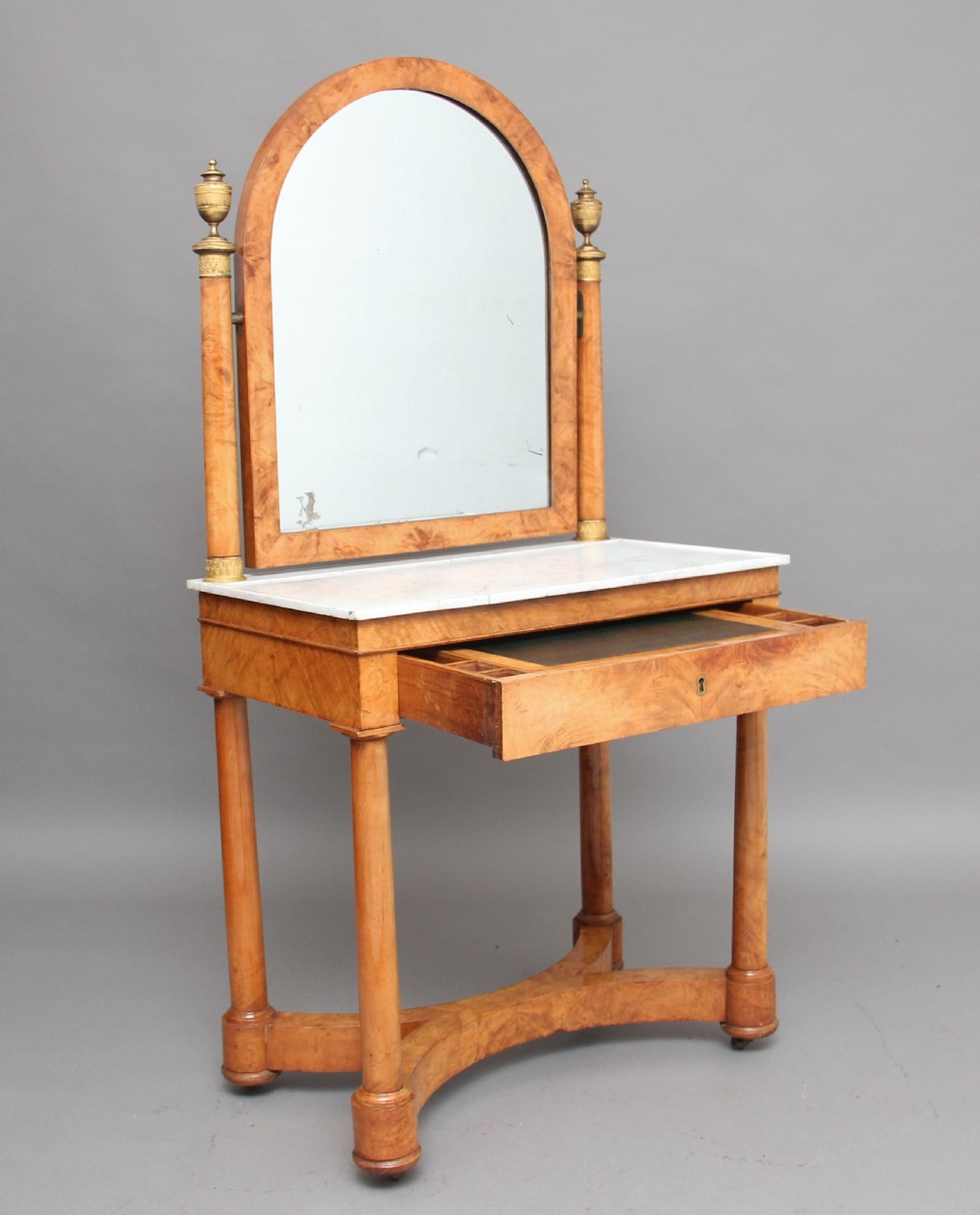 19th Century  burr elm dressing table View II
