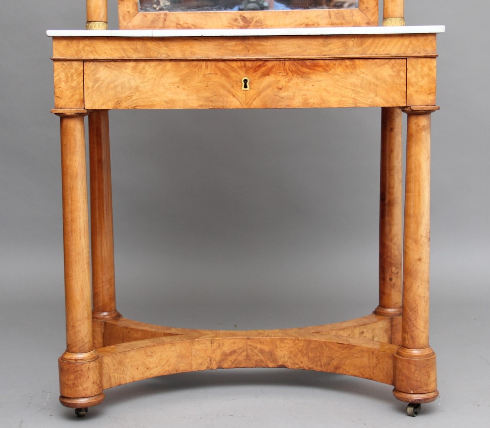 19th Century  burr elm dressing table View VII