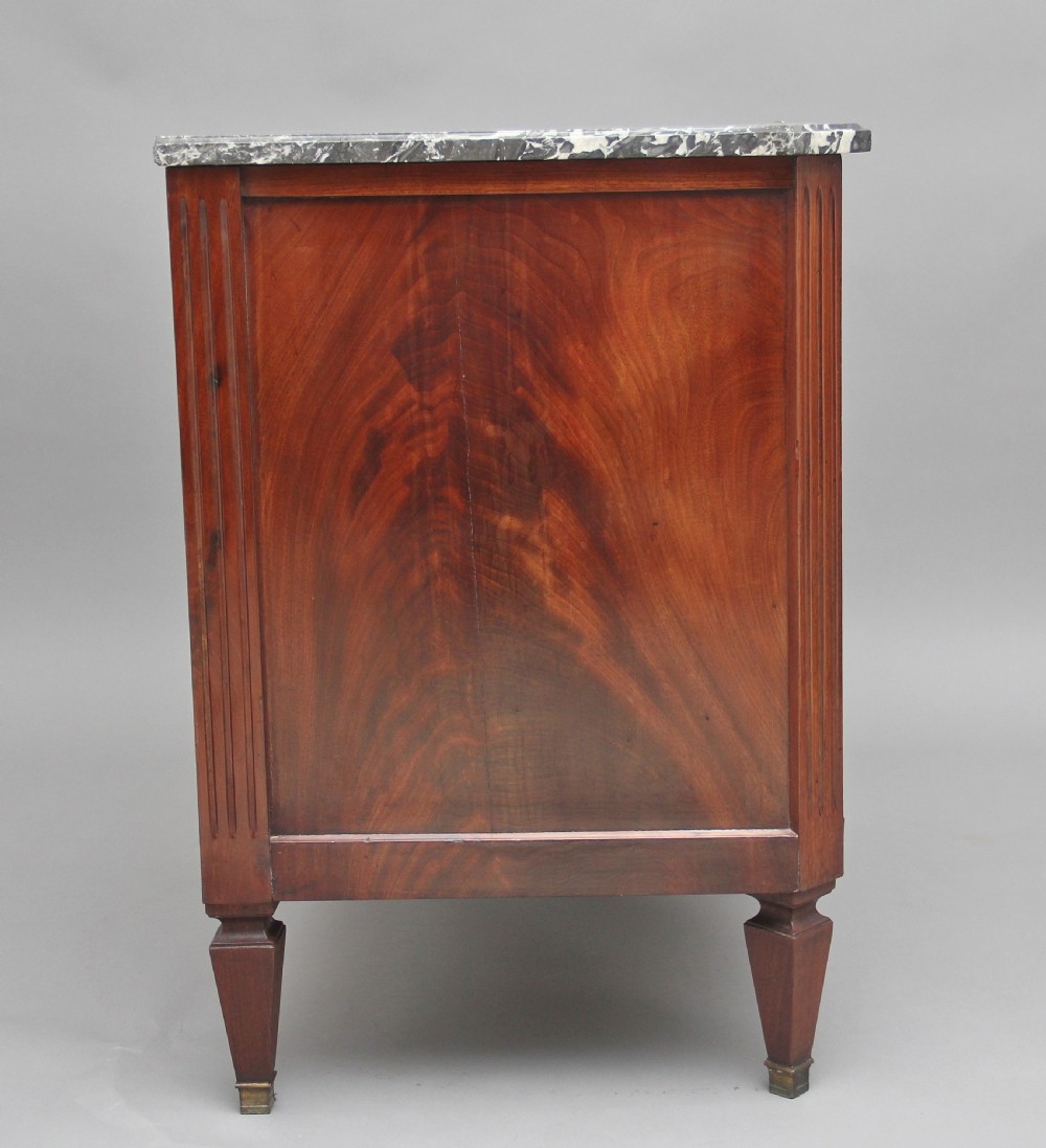 19th Century mahogany and marble top chest View VII