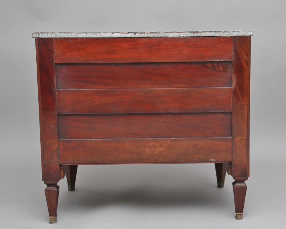 19th Century mahogany and marble top chest View VIII
