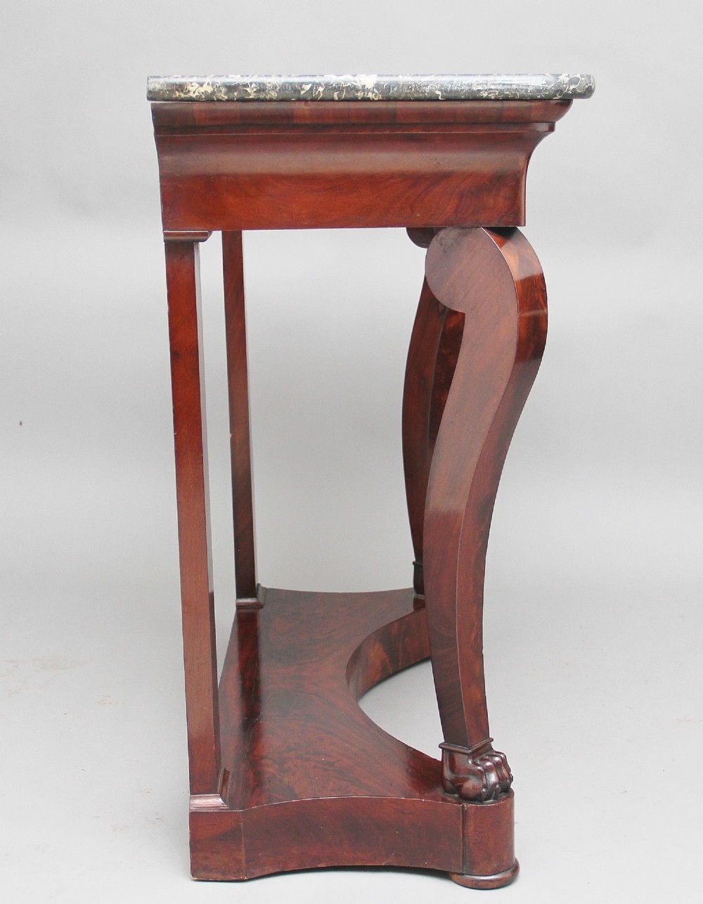 Early 19th Century mahogany and marble top console table View VI