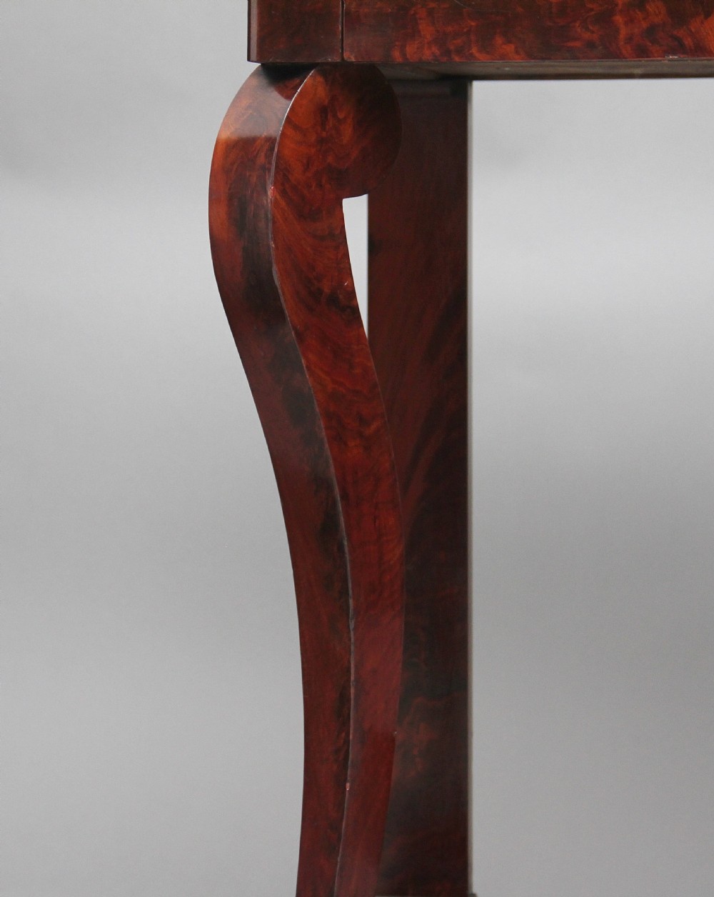 Early 19th Century mahogany and marble top console table View XI