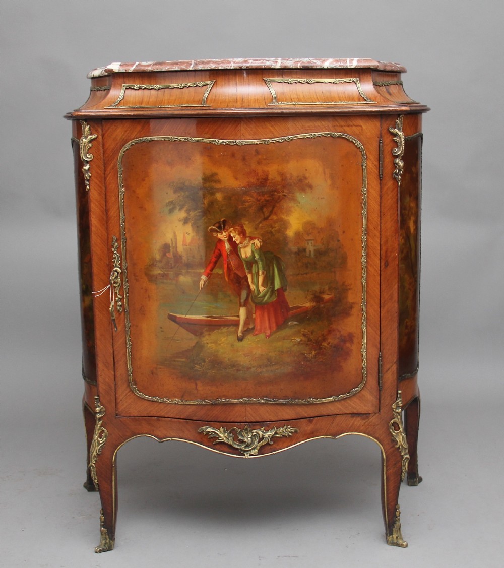 19th Century French Kingwood and brass mounted cabinet