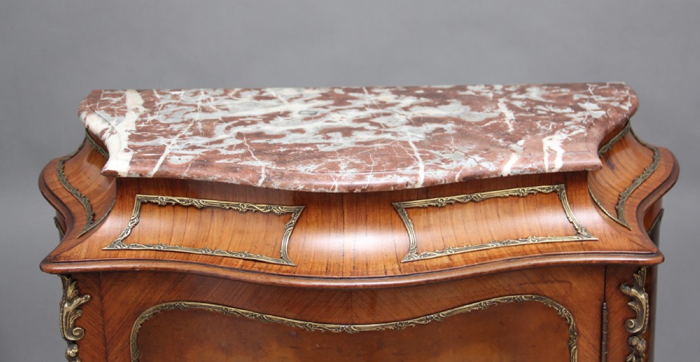 19th Century French Kingwood and brass mounted cabinet View IV