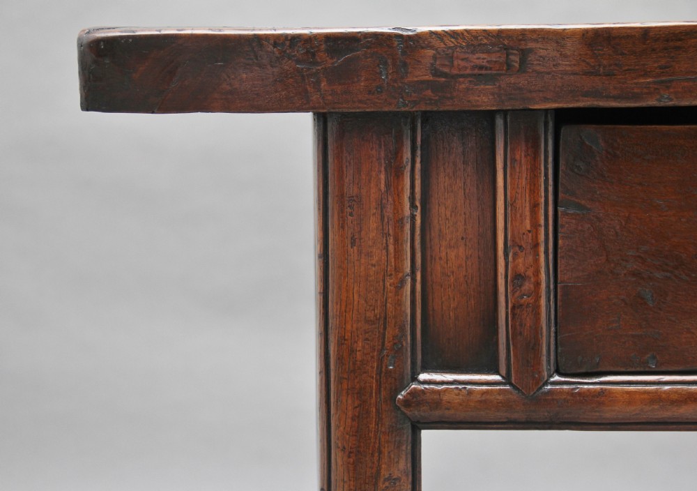 19th Century Chinese elm side table View III