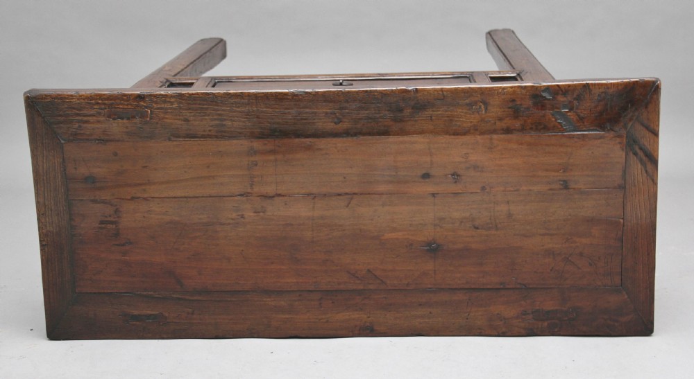19th Century Chinese elm side table View IX