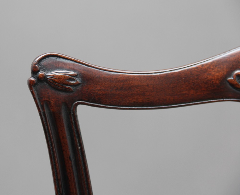 Pair of early 20th Chippendale style armchairs View XI