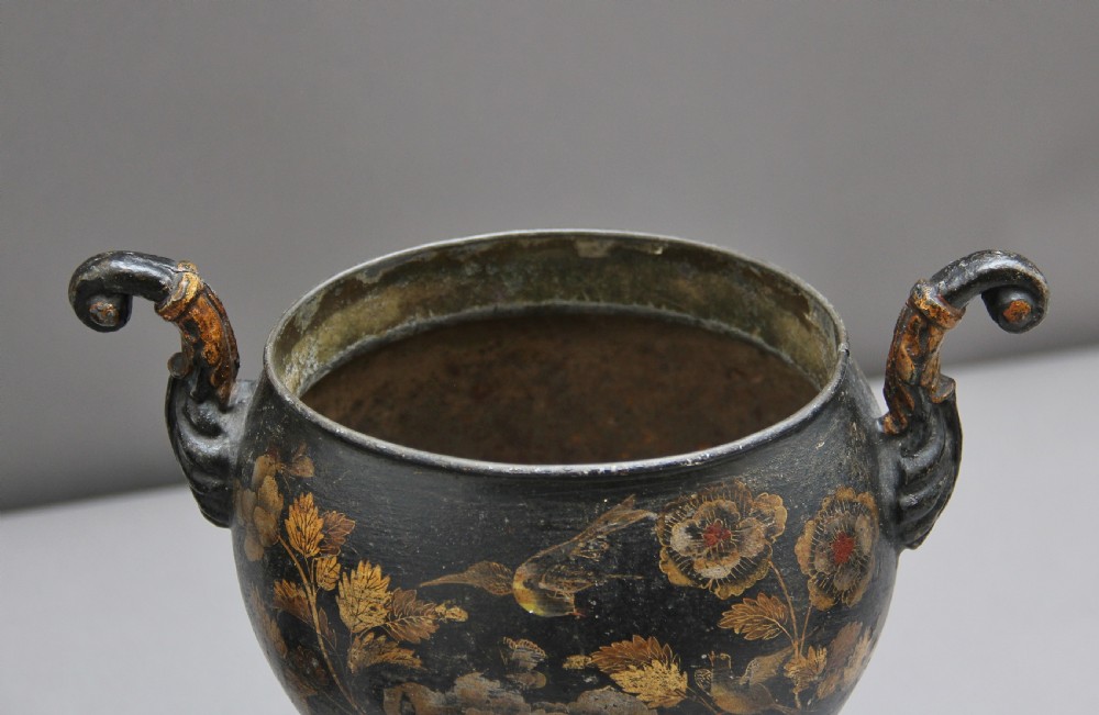 Pair of Early 19th Century Tole Chestnut Urns View XVII