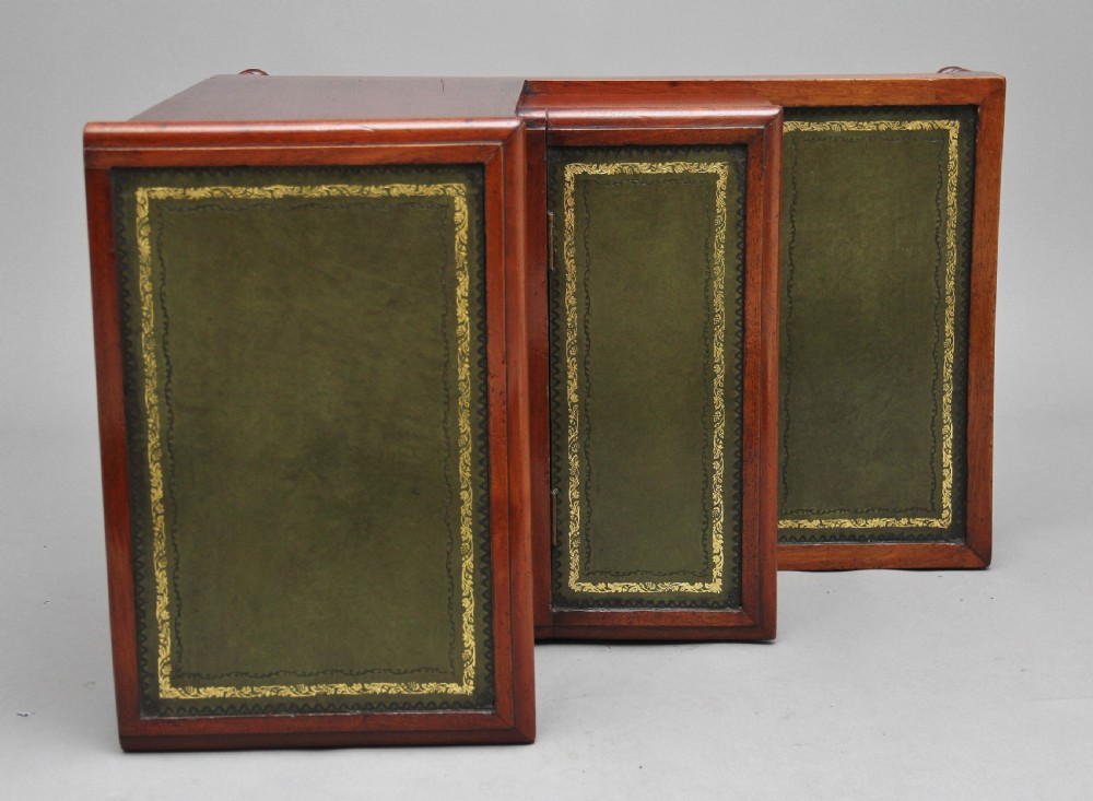 19th Century mahogany library steps View IX