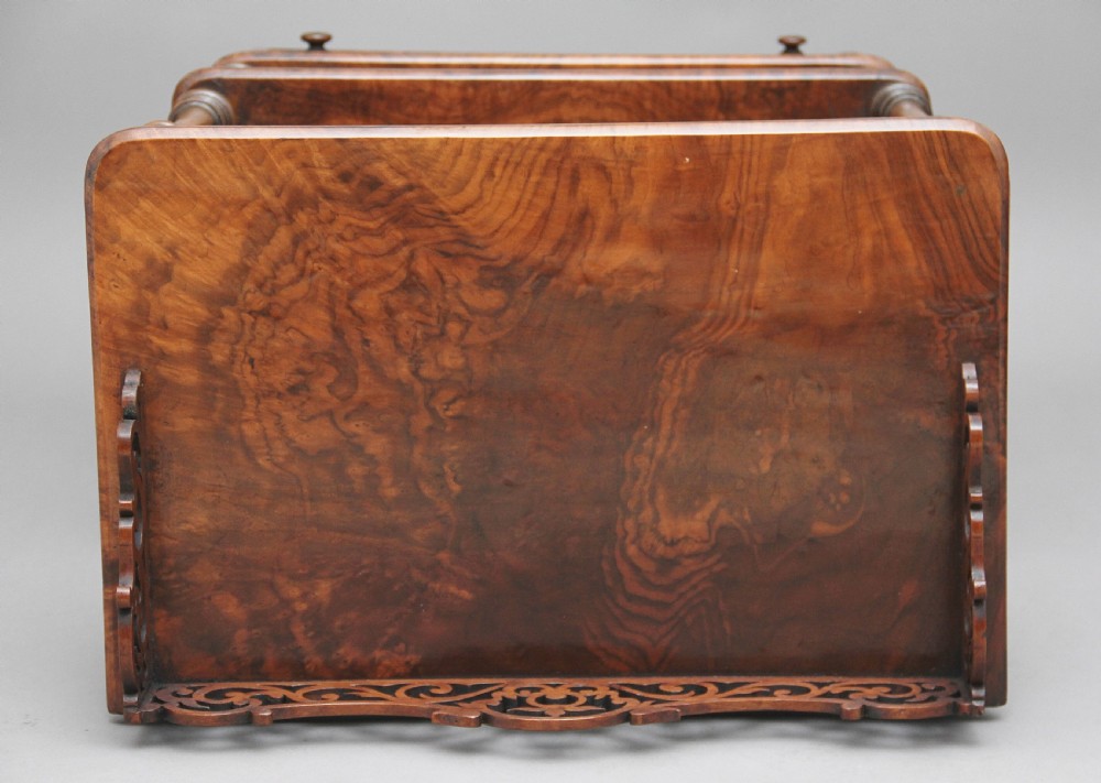 19th Century burr walnut Canterbury  View VII
