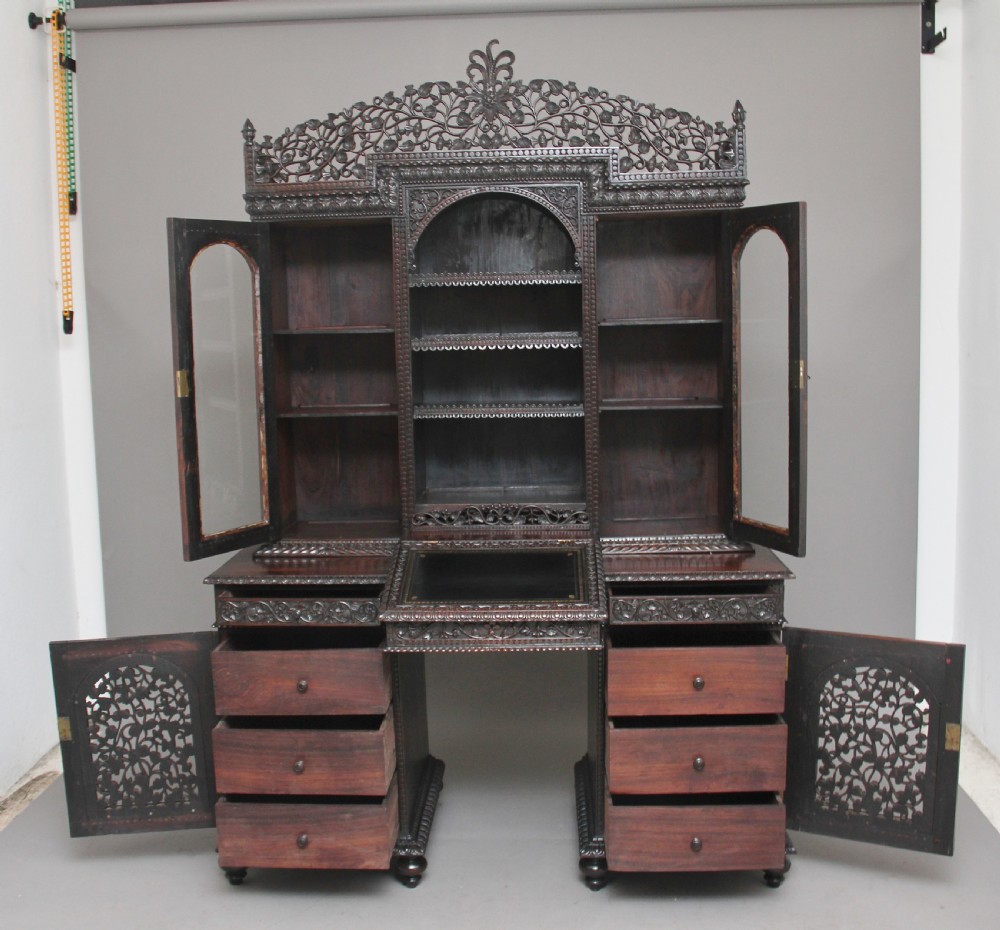 19th Century Anglo-Indian bookcase View IV