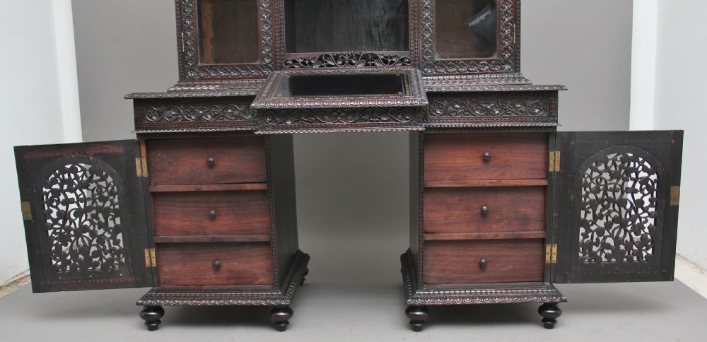 19th Century Anglo-Indian bookcase View XII