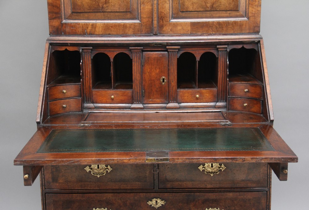 Burr walnut bureau bookcase View VIII