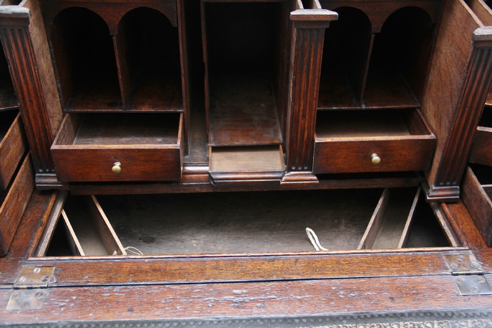 Burr walnut bureau bookcase View XII