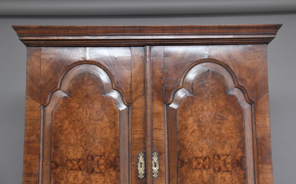 Burr walnut bureau bookcase View XVIII