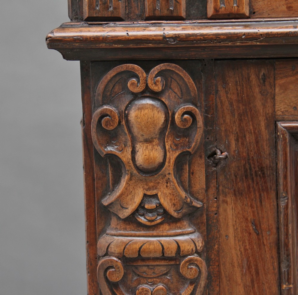 18th Century Italian walnut cabinet View X