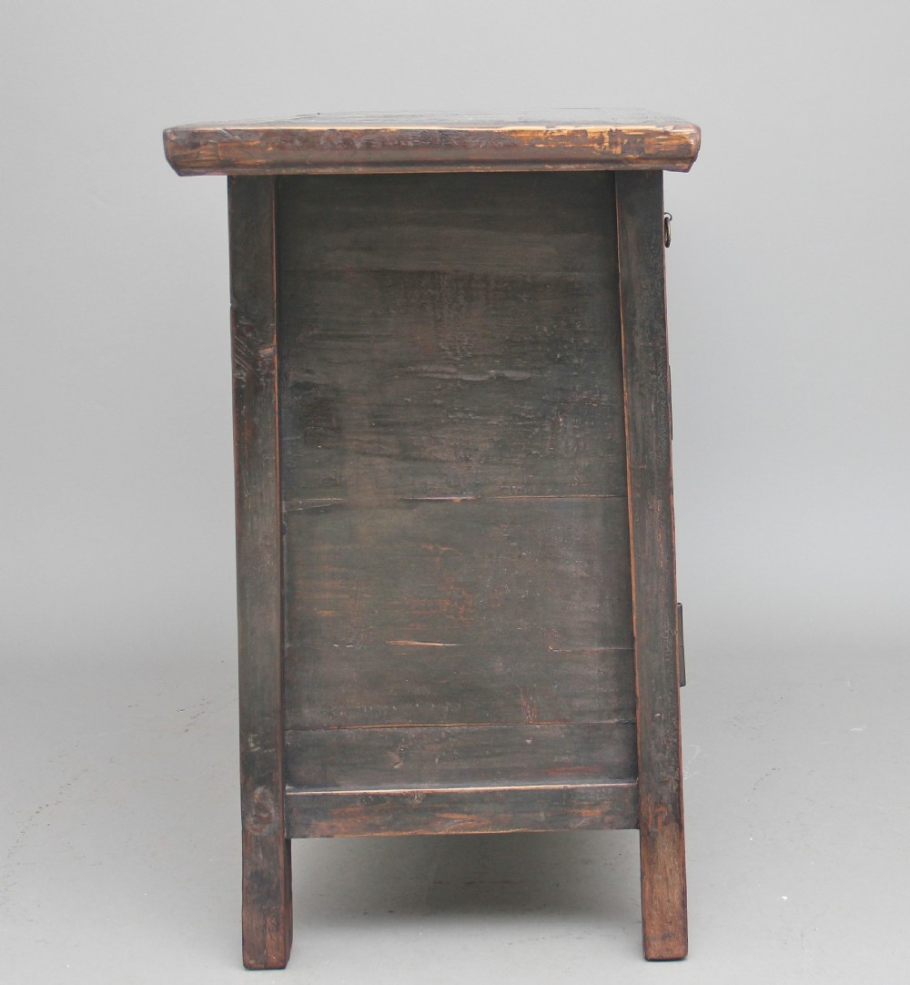 19th Century Chinese rustic elm dresser View V