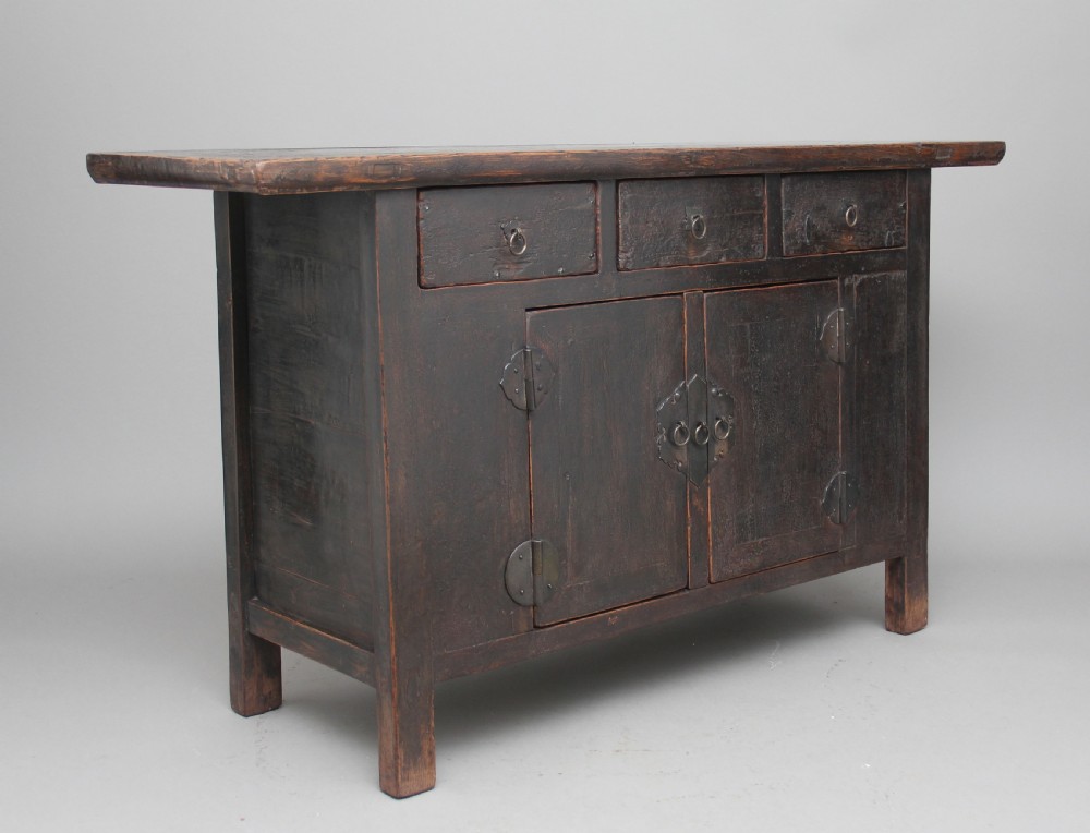 19th Century Chinese rustic elm dresser View X