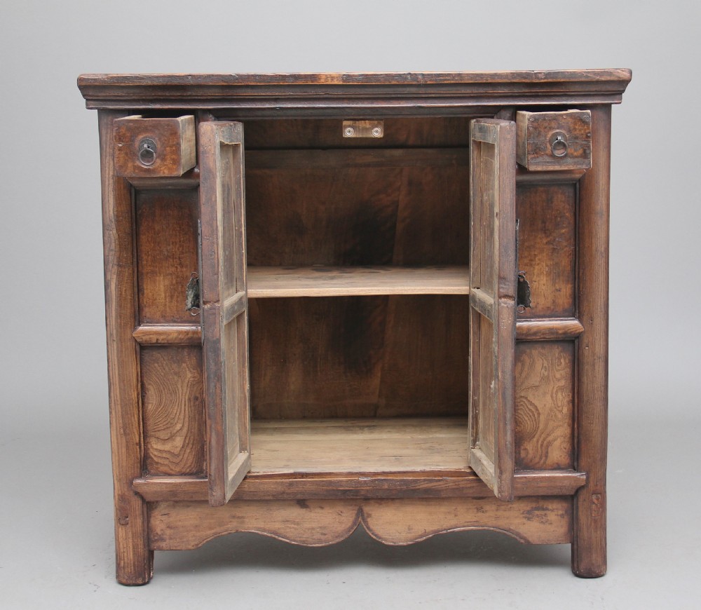 19th Century Chinese elm rustic dresser View II