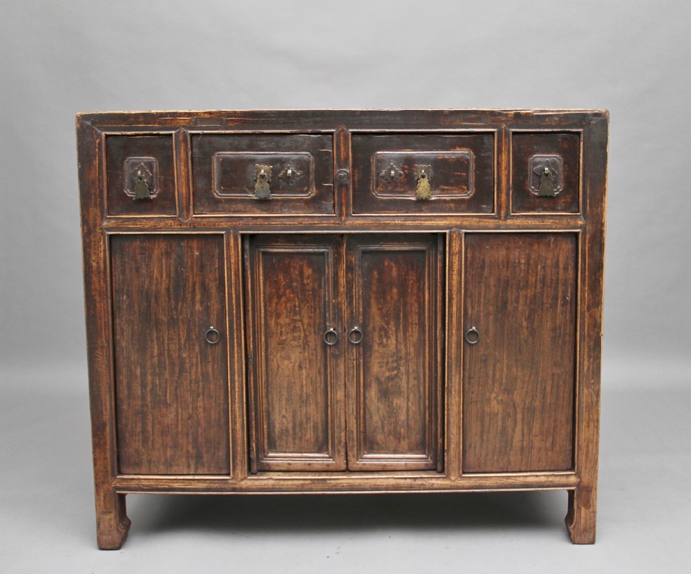 19th Century Chinese elm dresser