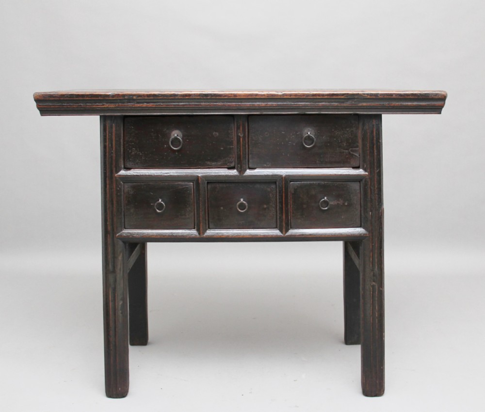 19th Century Chinese elm dresser