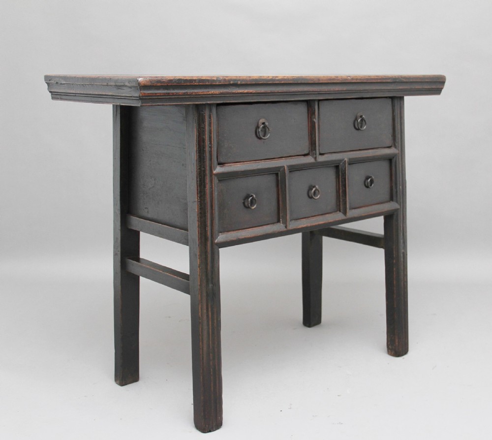 19th Century Chinese elm dresser View III