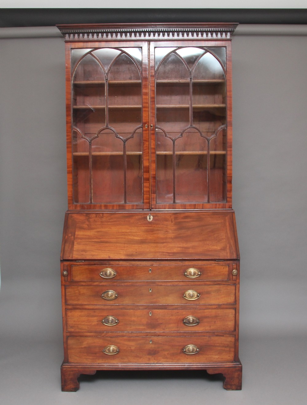 18th Century mahogany bureau bookcase