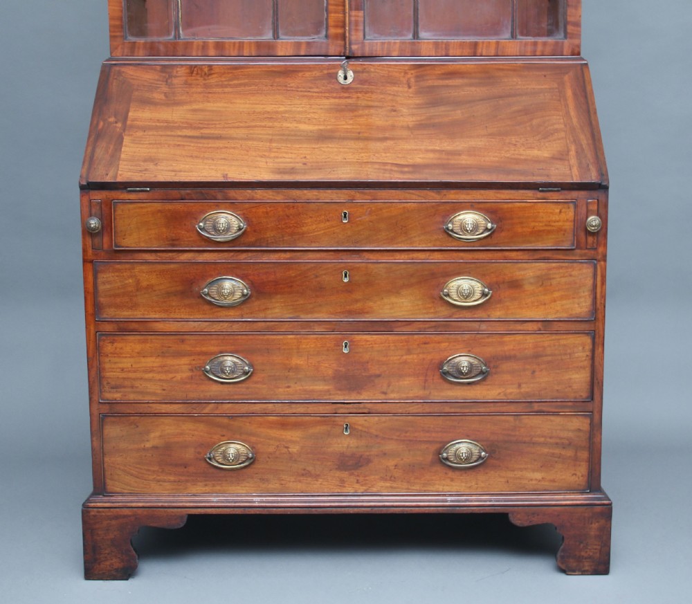 18th Century mahogany bureau bookcase View IV