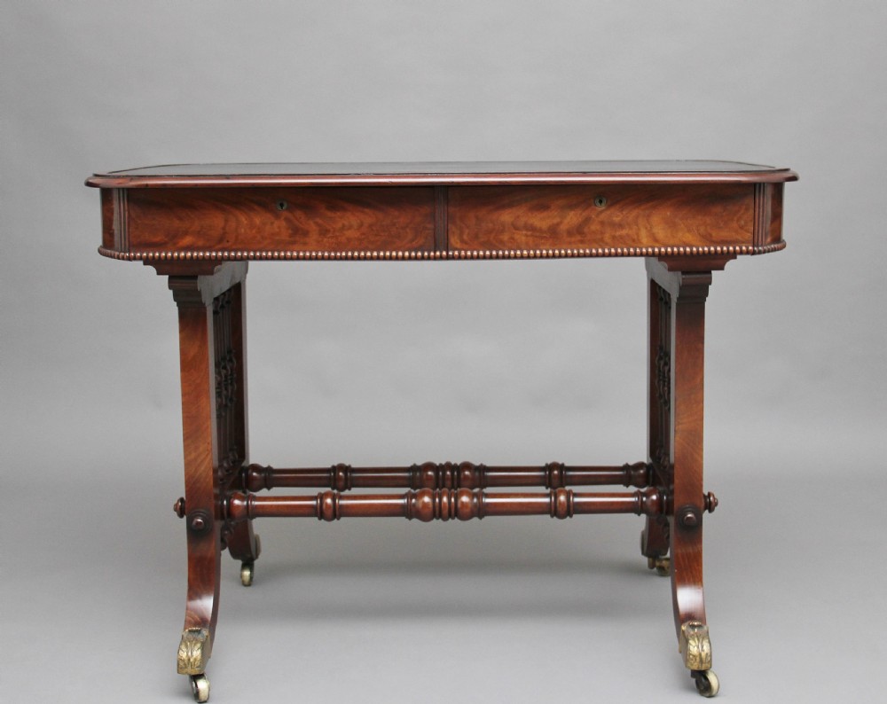 Early 19th Century Mahogany Writing Table View III