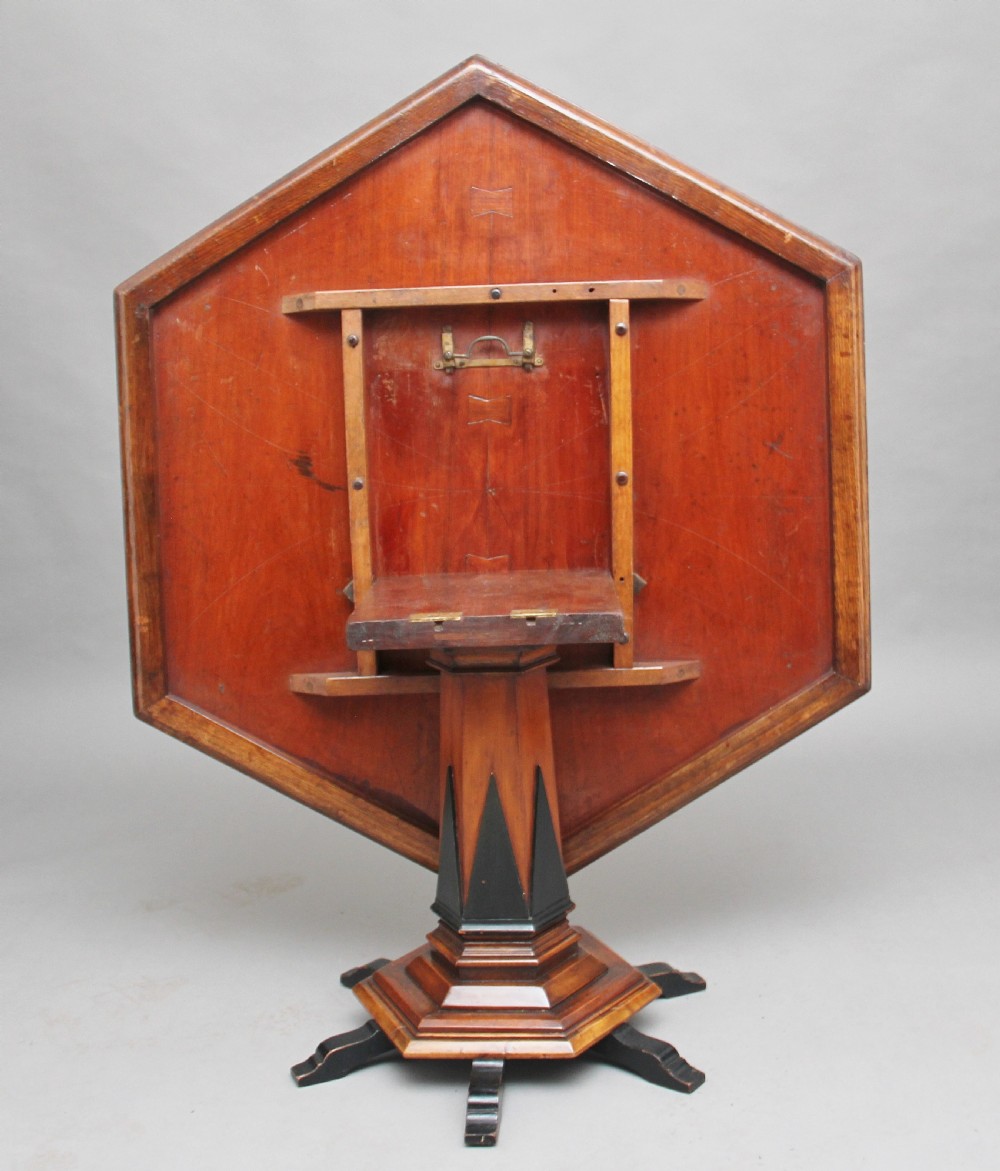 19th Century Italian parquetry centre table View III