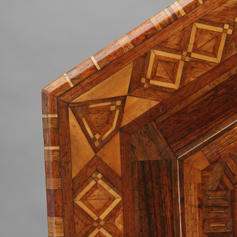 19th Century Italian parquetry centre table View VIII