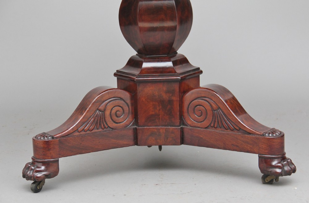 Early 19th Century mahogany gueridon table View VIII