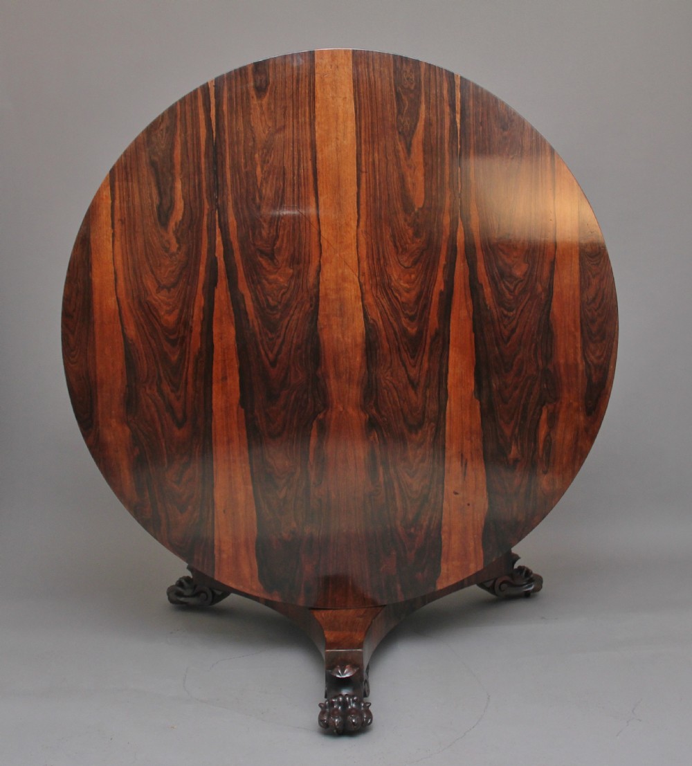 Early 19th Century rosewood breakfast table View II