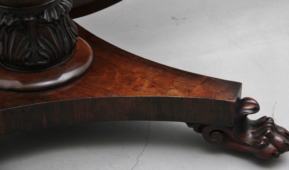 Early 19th Century rosewood breakfast table View X