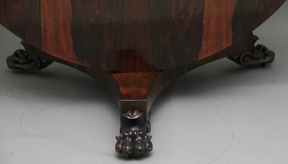 Early 19th Century rosewood breakfast table View XI