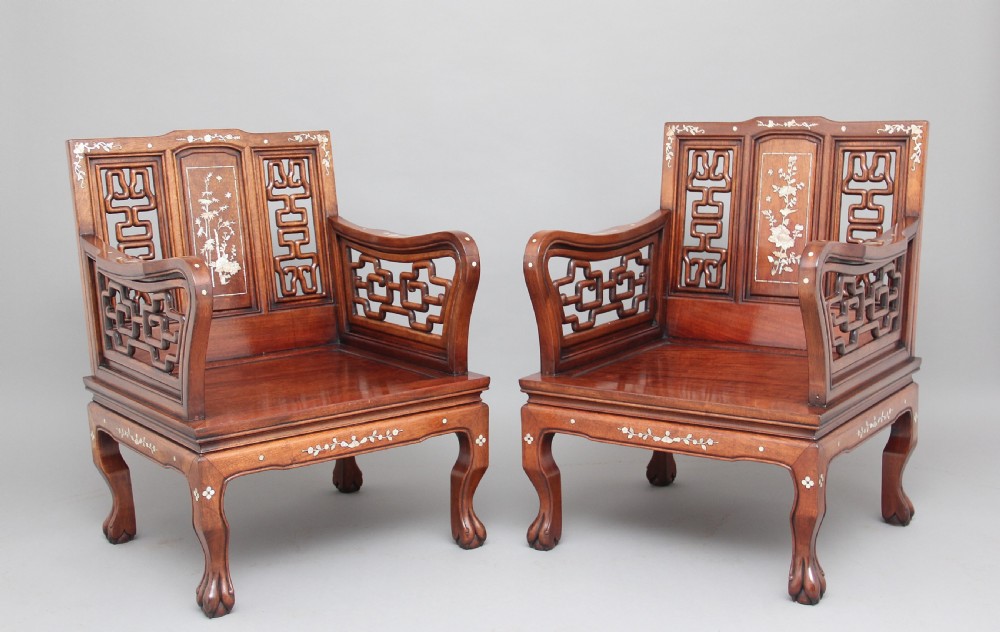 Early 20th Century Chinese five piece suite View XII