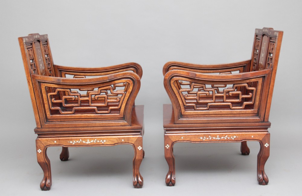 Early 20th Century Chinese five piece suite View XIV