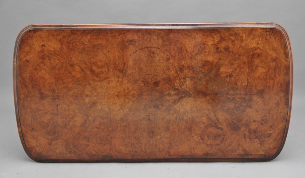 19th Century burr walnut centre table View VI