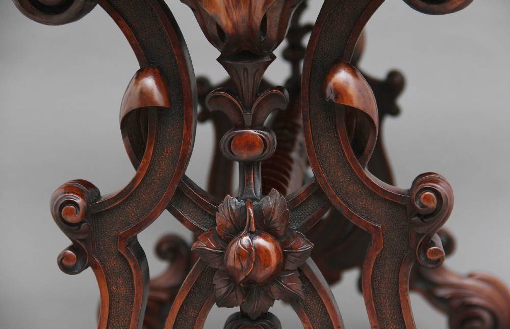 19th Century burr walnut centre table View X
