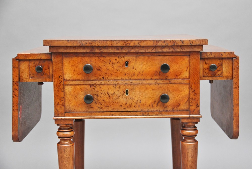 19th Century pollard oak drop leaf side table View V