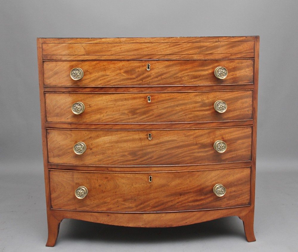 Early 19th Century Mahogany Bowfront Chest