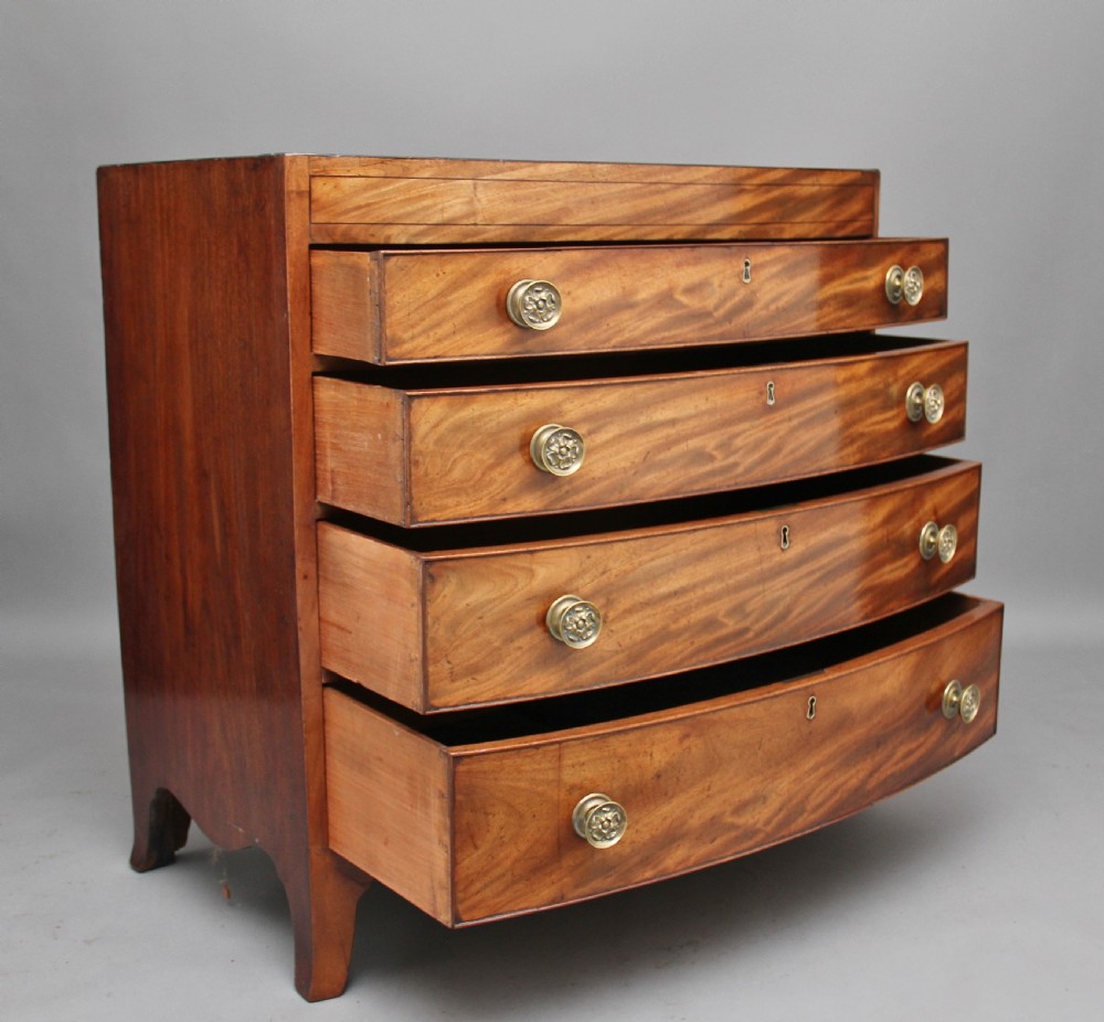 Early 19th Century Mahogany Bowfront Chest View IV