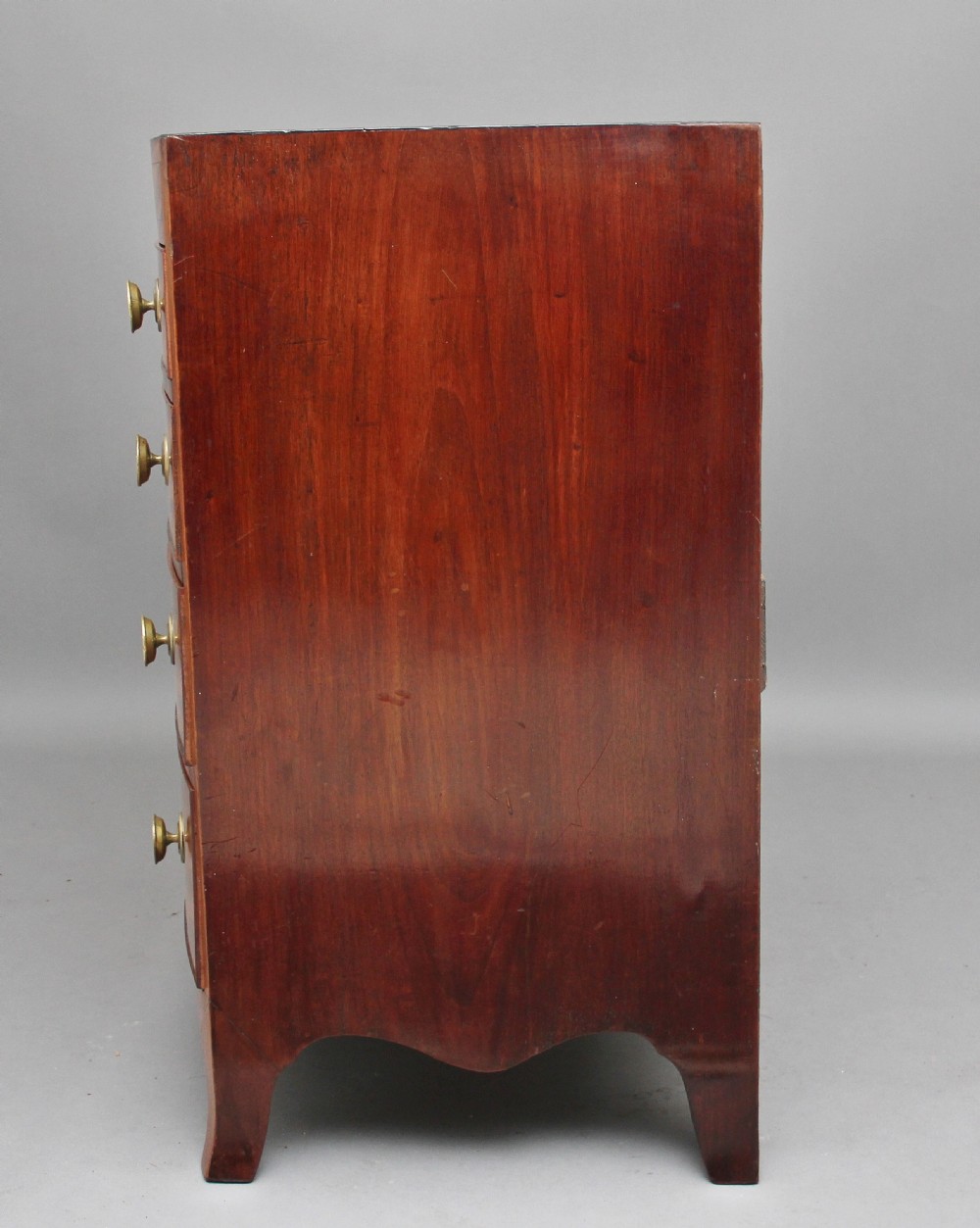 Early 19th Century Mahogany Bowfront Chest View VII