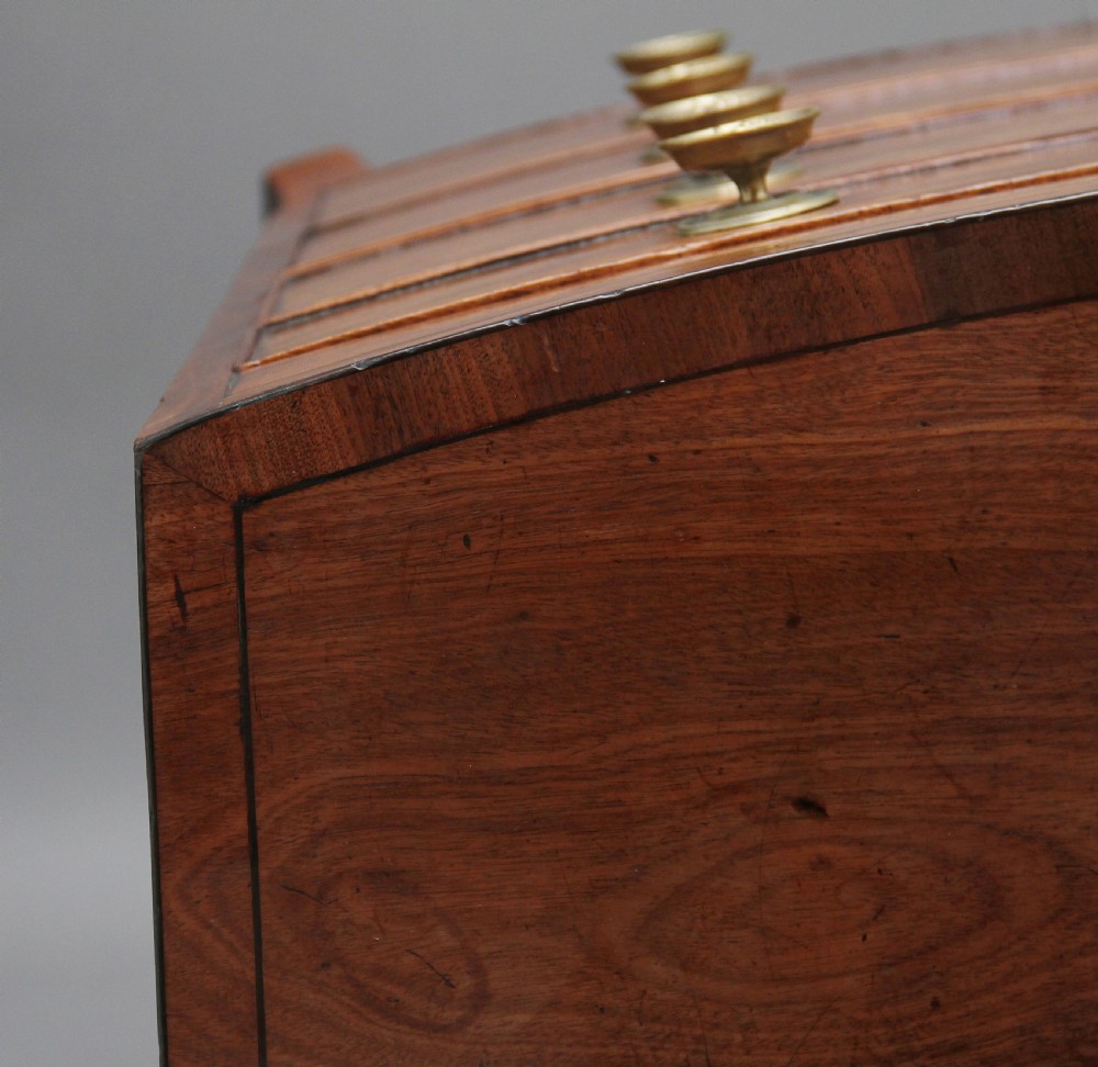 Early 19th Century Mahogany Bowfront Chest View IX