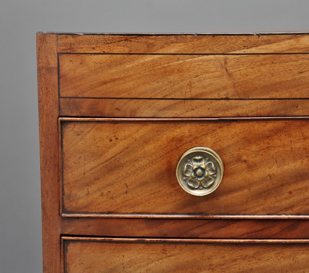 Early 19th Century Mahogany Bowfront Chest View X