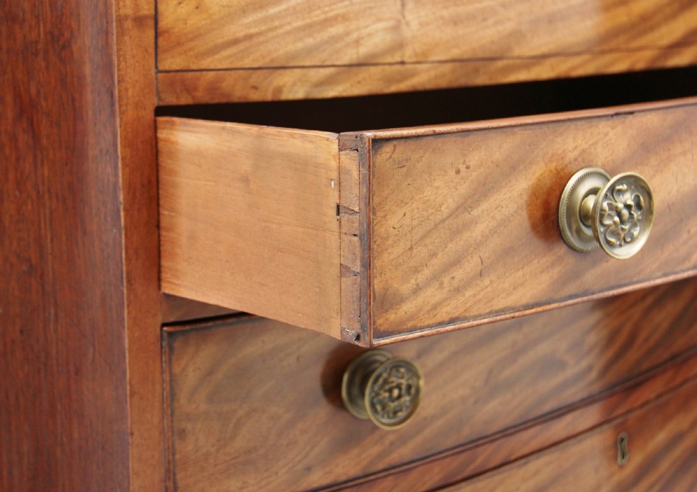Early 19th Century Mahogany Bowfront Chest View XII