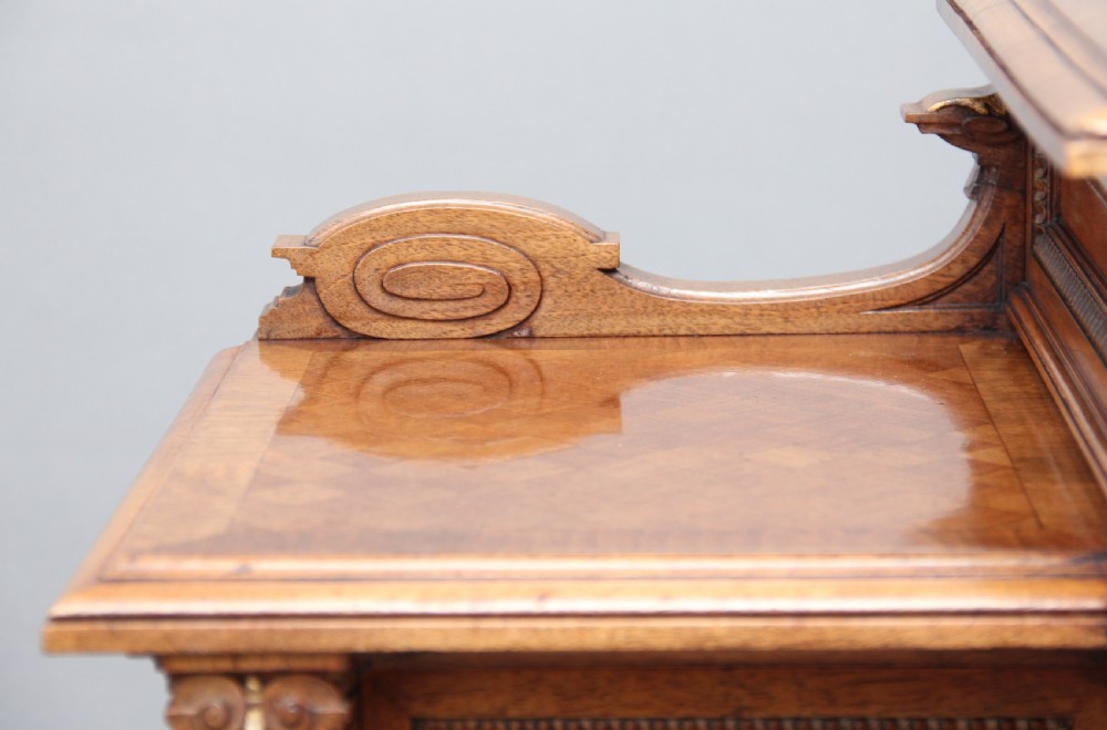 19th Century French walnut display cabinet View XVII