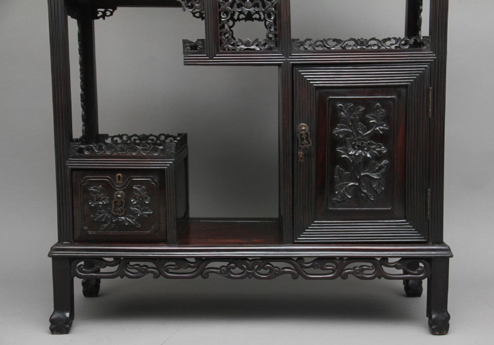 19th Century Chinese display cabinet View XIV